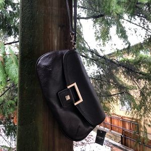 Liz Clairborne Brand New Walnut Leather Wristlet.